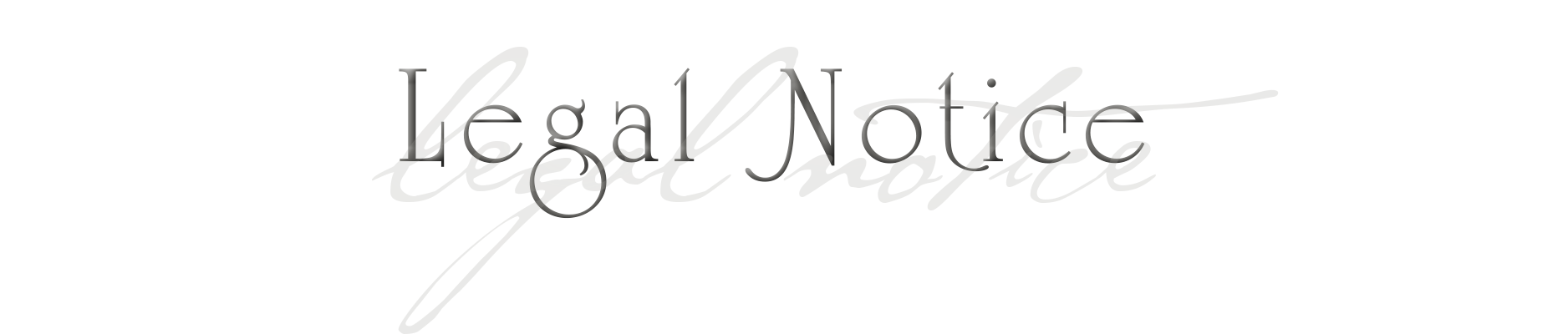 Legal Notice